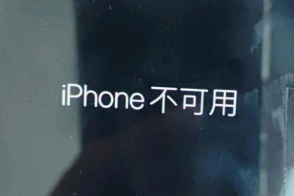 姑苏苹果服务网点分享锁屏界面显示“iPhone 不可用”如何解决 